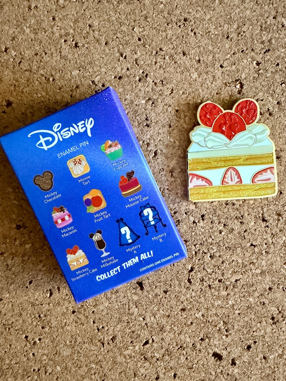 Disney Magical Confections Mystery Jumbo Pink ala Mode Pin - Strawberry Cake